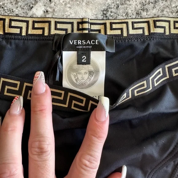Versace Black Swim Bottoms - Picture 2 of 5